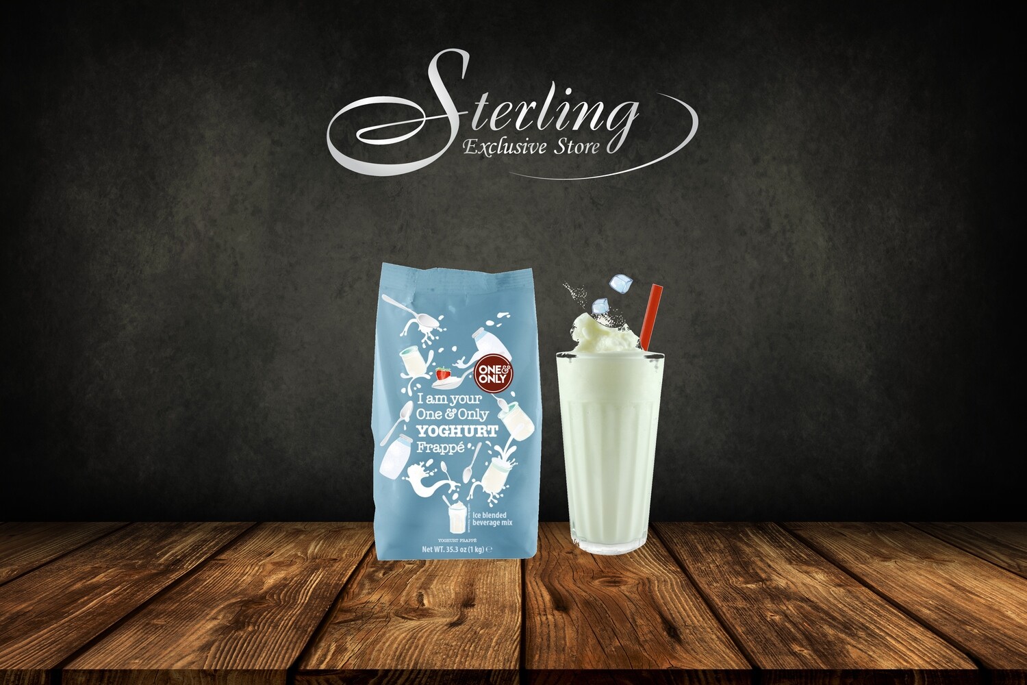One&amp;Only Frappé Powder Yoghurt Flavoured Joghurt Pulver 1.000g SONDERPREIS MHD Mindesthaltbarkeitsdatum 04.04.25