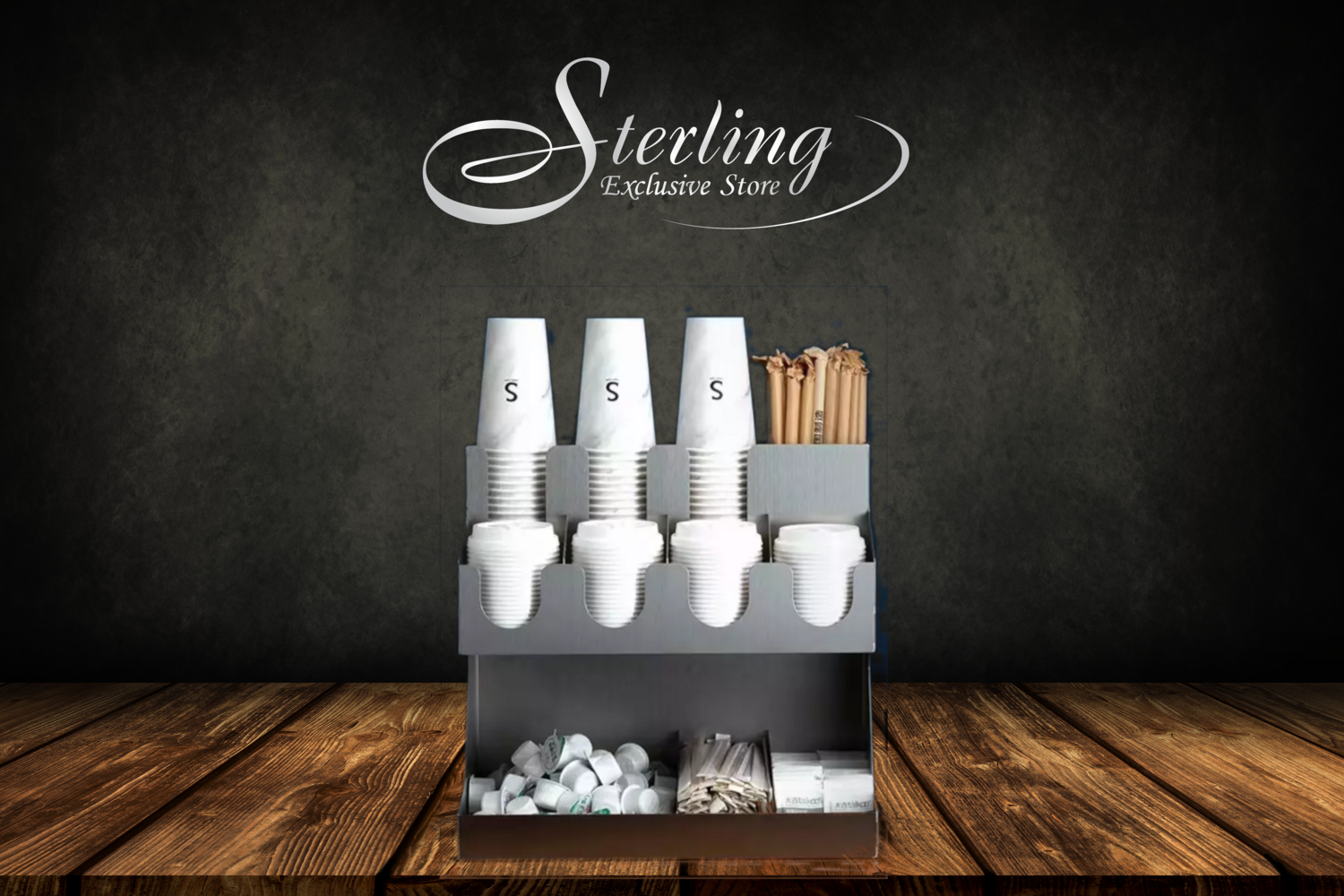 Kaffeebar aus rostfreiem Stahl