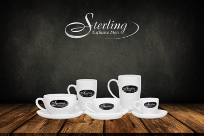 Sterling Coffee Café au lait-Set 320ml (6 Sets)