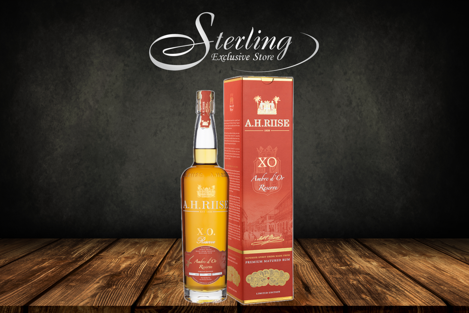 A.H. Riise XO Ambre d&#39;Or Reserve  42% 700ml in Geschenkverpackung