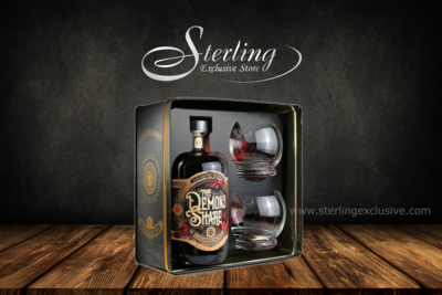The Demon‘s Share 12 YO in GP mit 2 Gläsern 41% 700ml in Geschenkverpackung