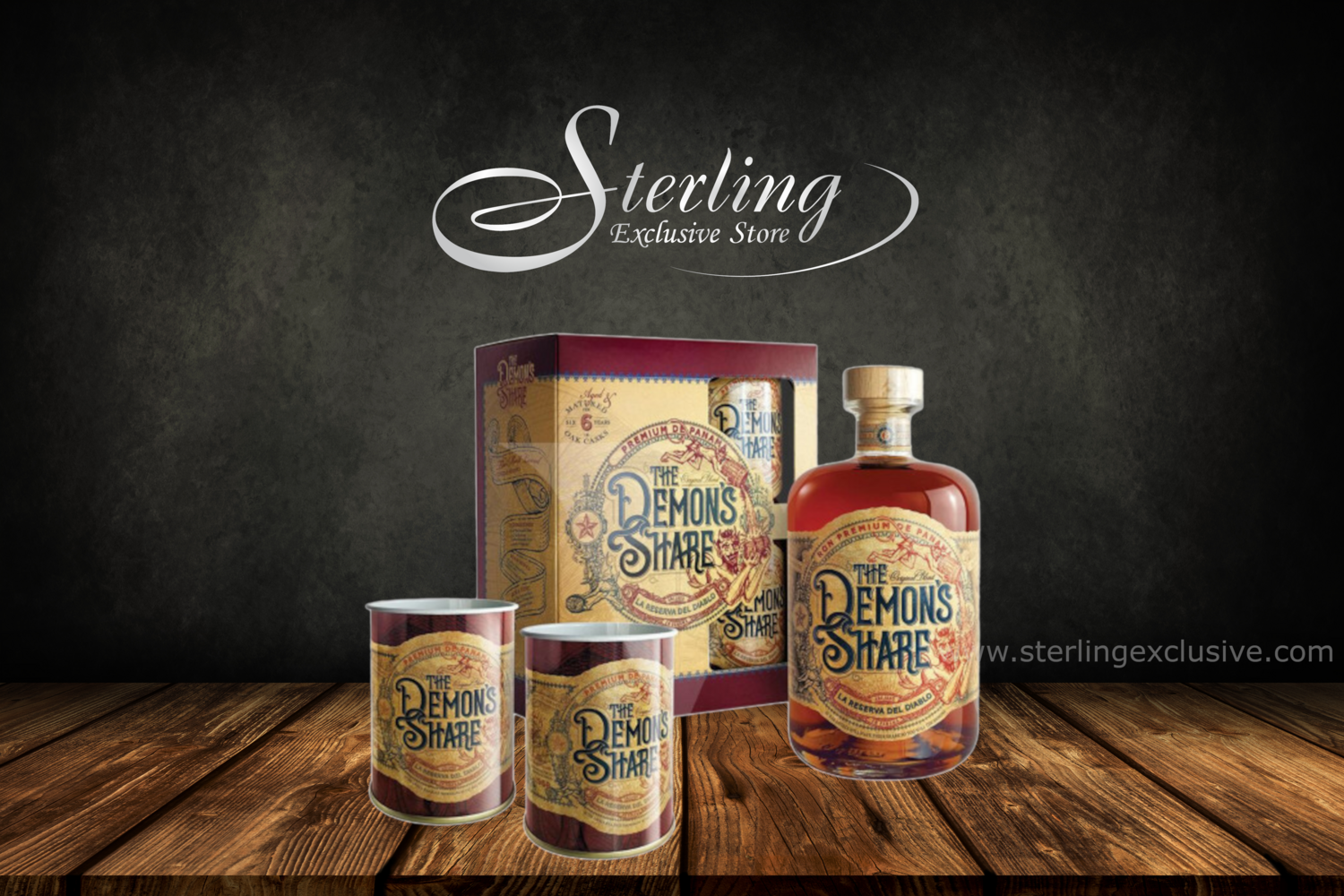 The Demon‘s Share 6 YO in GP mit 2 Blechdosen 40% 700ml in Geschenkverpackung