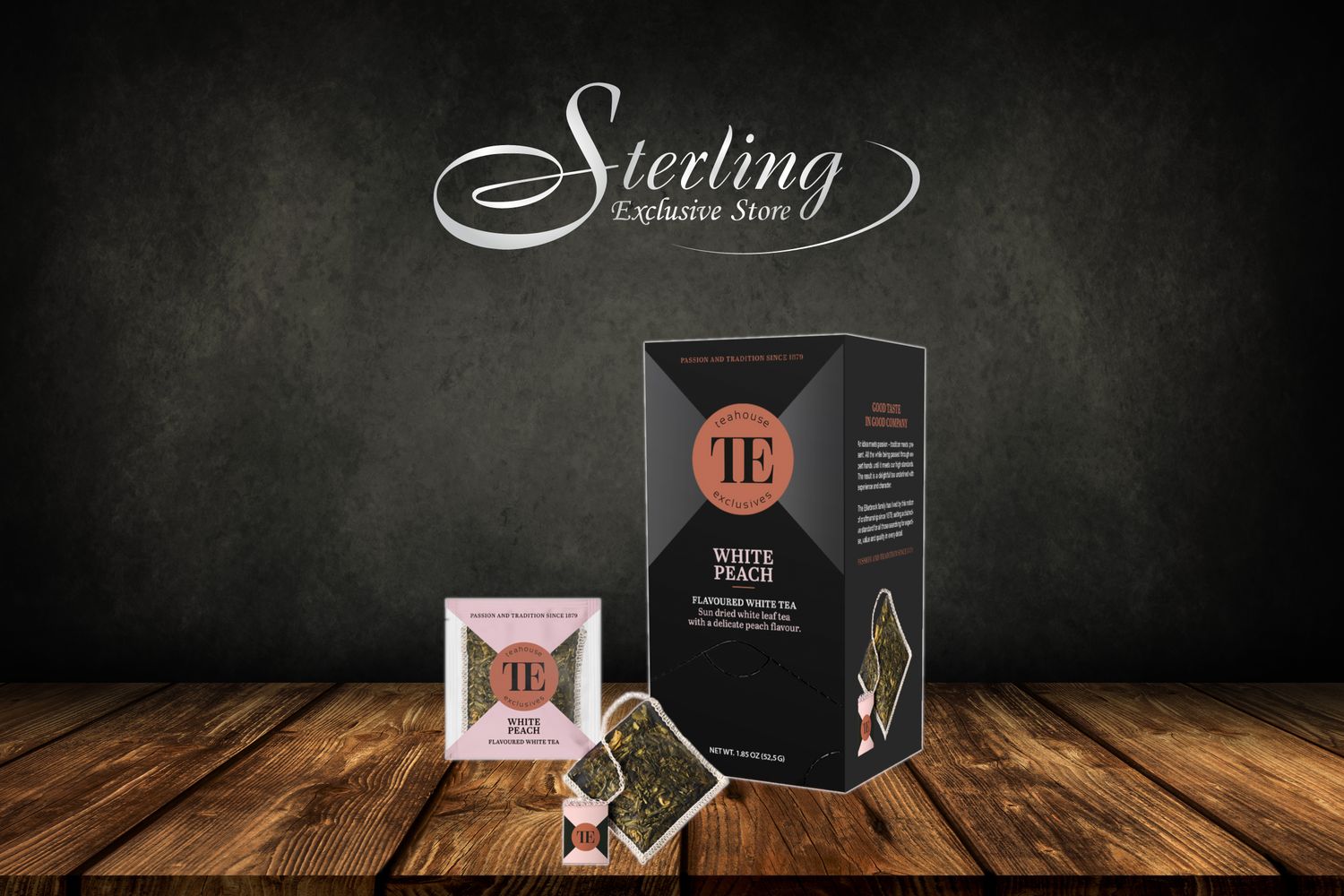 TEAHOUSE Luxury Tea Bag White Peach Weißer Tee Pfirsich 15x3,5g