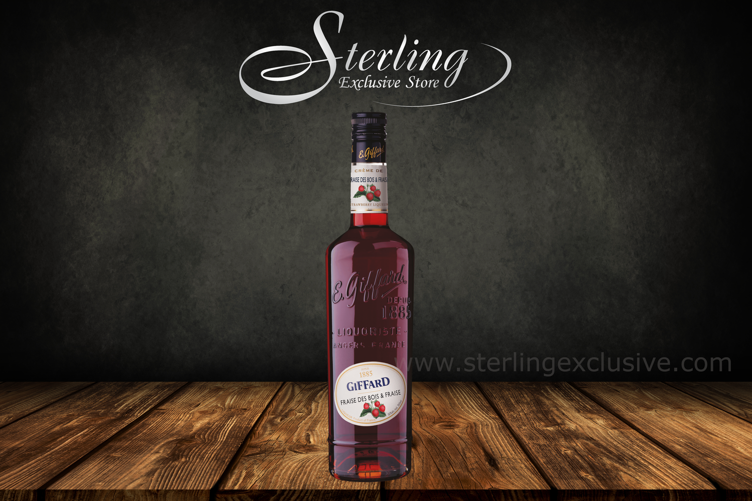 GIFFARD Creme de Fraise des bois &amp; Fraise - Walderdbeerelikör 16% 700ml