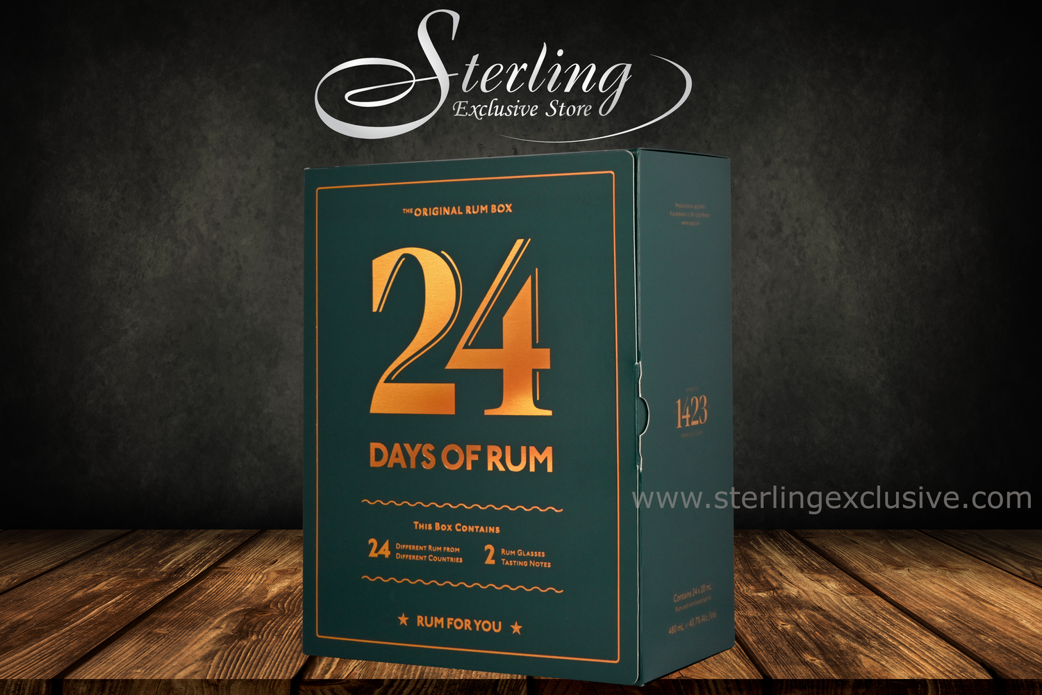 24 Days of Rum Calendar Adventskalender Green Edition 40% 480ml Weihnachten