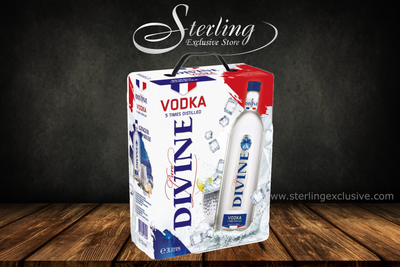 Divine Vodka Wodka 37,5% 3.000ml 3 Liter BiB (Bag in Box)