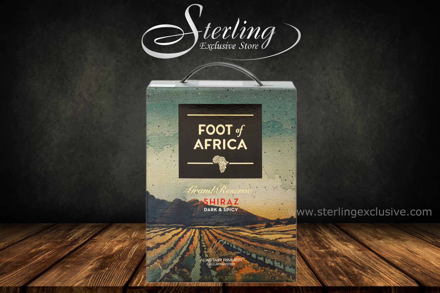 Foot of Africa Grand Reserve Shiraz Dark &amp; Spicy 13,5% 3.000ml 3 Liter BiB (Bag in Box) Jahrgang 2019
