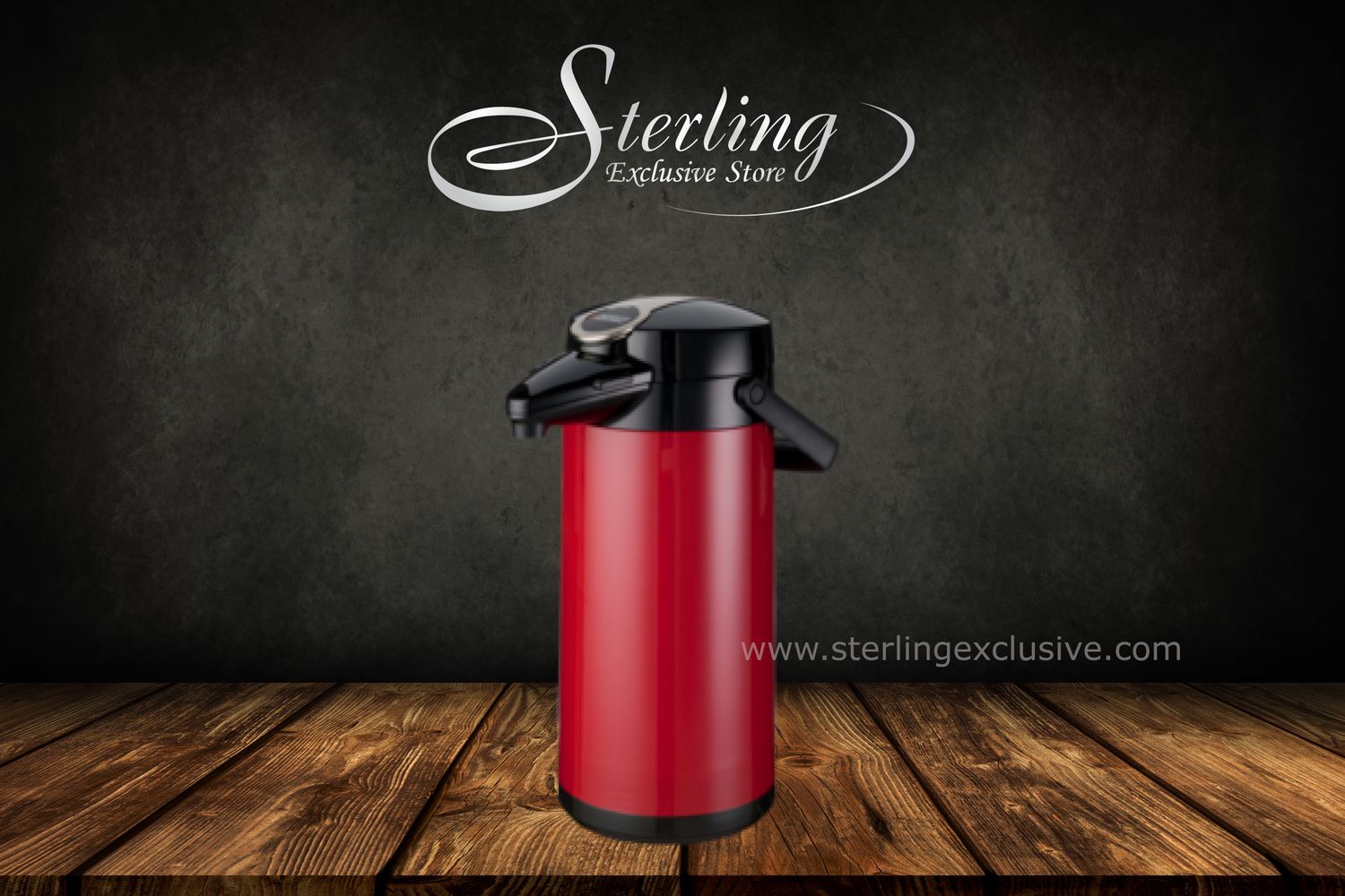 Bravilor Bonamat Airpot Furento Pumpkanne 2,2l mit Edelstahlinnenzylinder, rot metallic