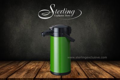 Bravilor Bonamat Airpot Furento Pumpkanne 2,2l mit Edelstahlinnenzylinder, grün metallic