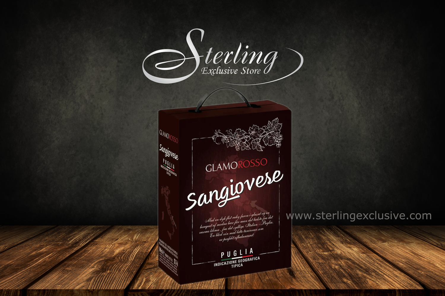 Glamorosso Sangiovese Puglia 13% Bag in Box 3L