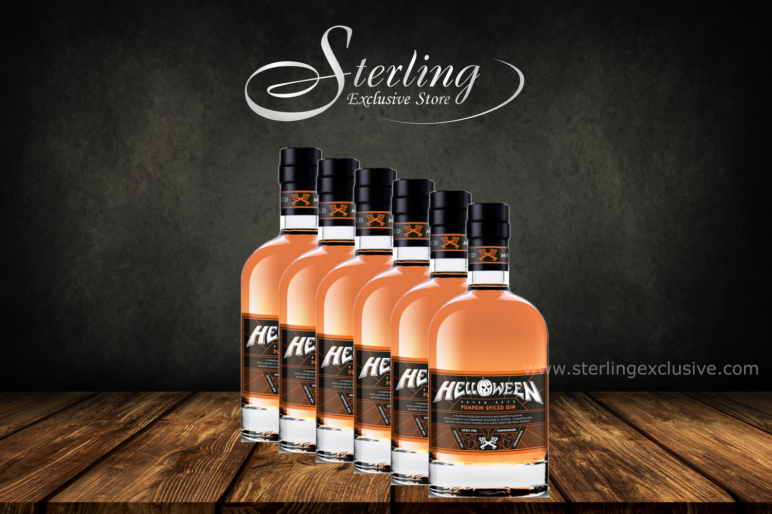 Helloween Pumpkin Spiced Gin 40% 6 x 700ml