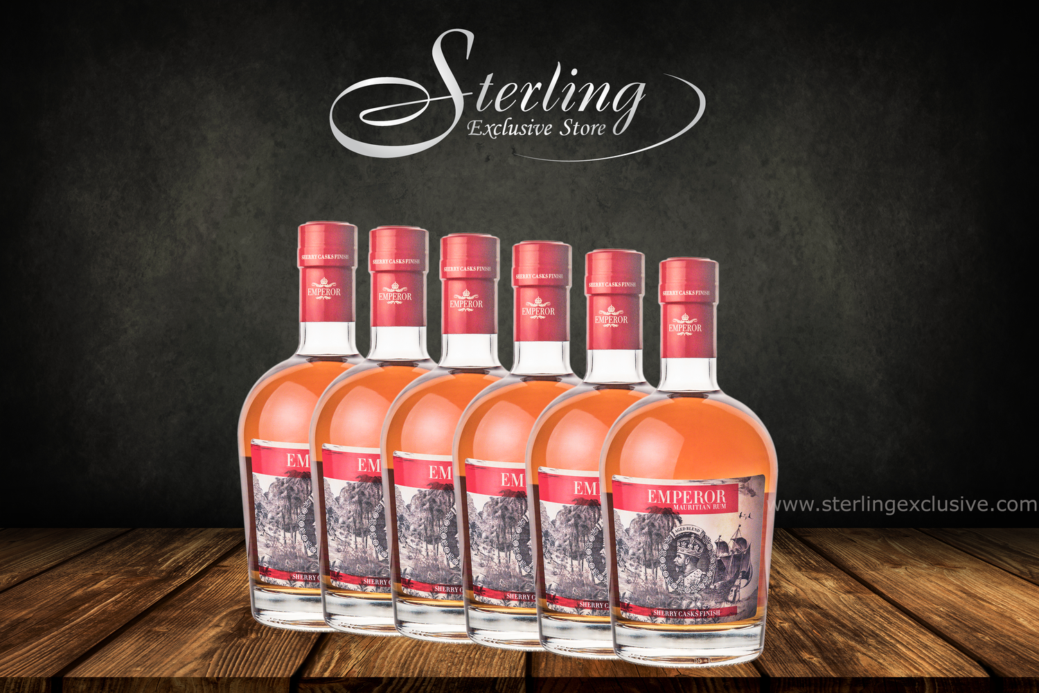 Emperor Sherry Finish Rum 40% 6 x 700ml