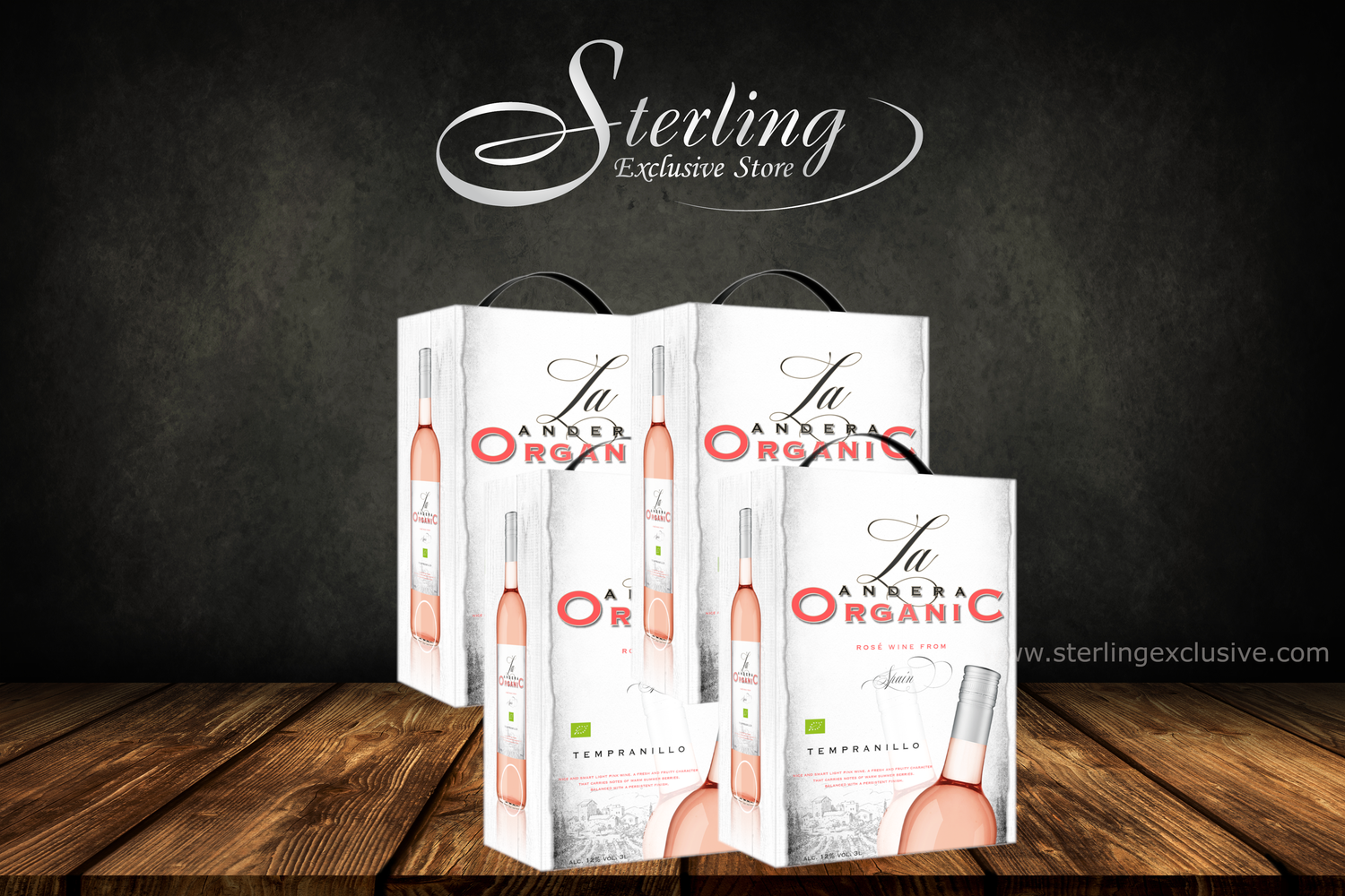 La Andera Organic Tempranillo Rosé 12% BiB 4 x 3.000ml