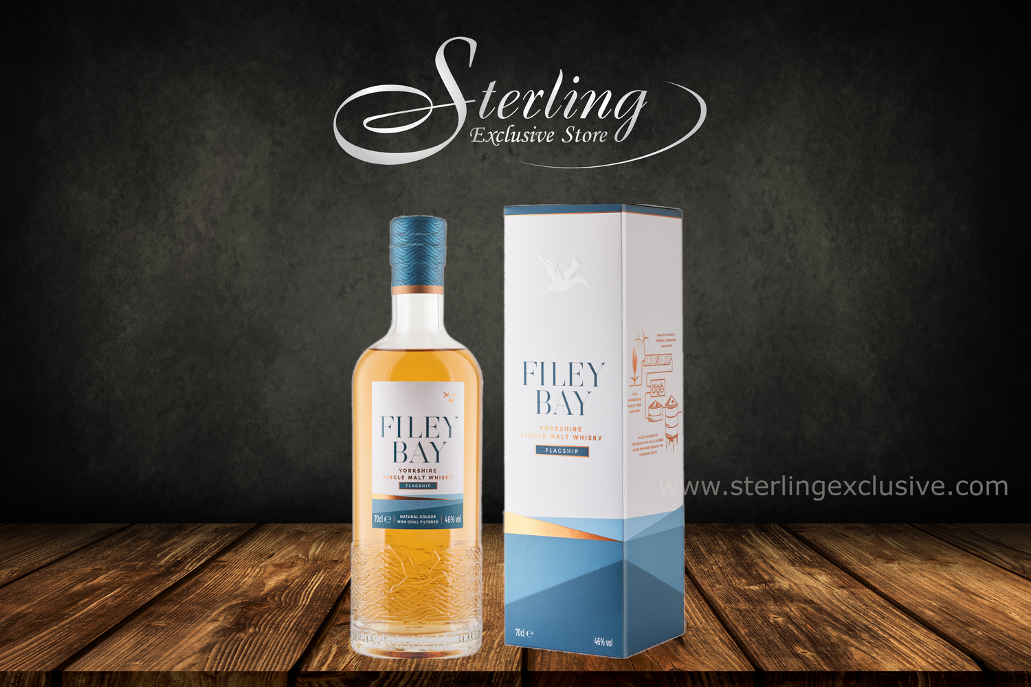 Filey Bay Yorkshire Flagship Single Malt Whisky 46% 700ml