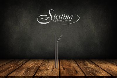 Trinkhalme aus Edelstahl, schwarz 20 Stück