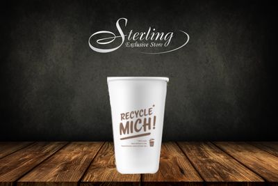 RECYCLE MICH Coffee-to-go-Becher 200ml/8oz, 50 Stück