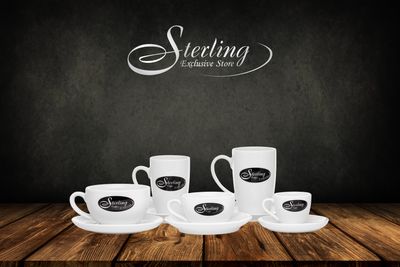 Sterling Coffee Café au lait-Set 320ml (6 Sets) Sterling Coffee Café au lait-Set 320ml (6 Sets)
