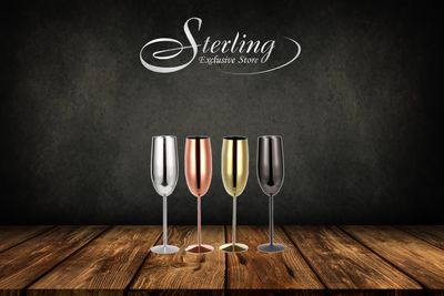 Sektglas aus Edelstahl, 250ml