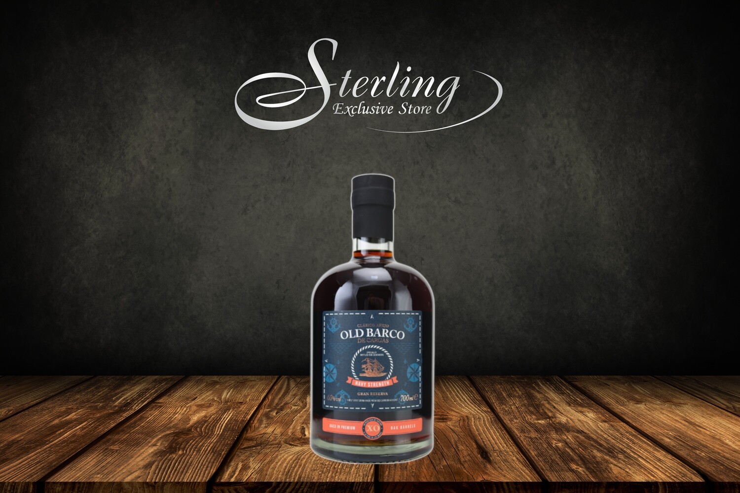 Old Barco de Cargas 15y Navy Strength Ron Rum 60% 700ml