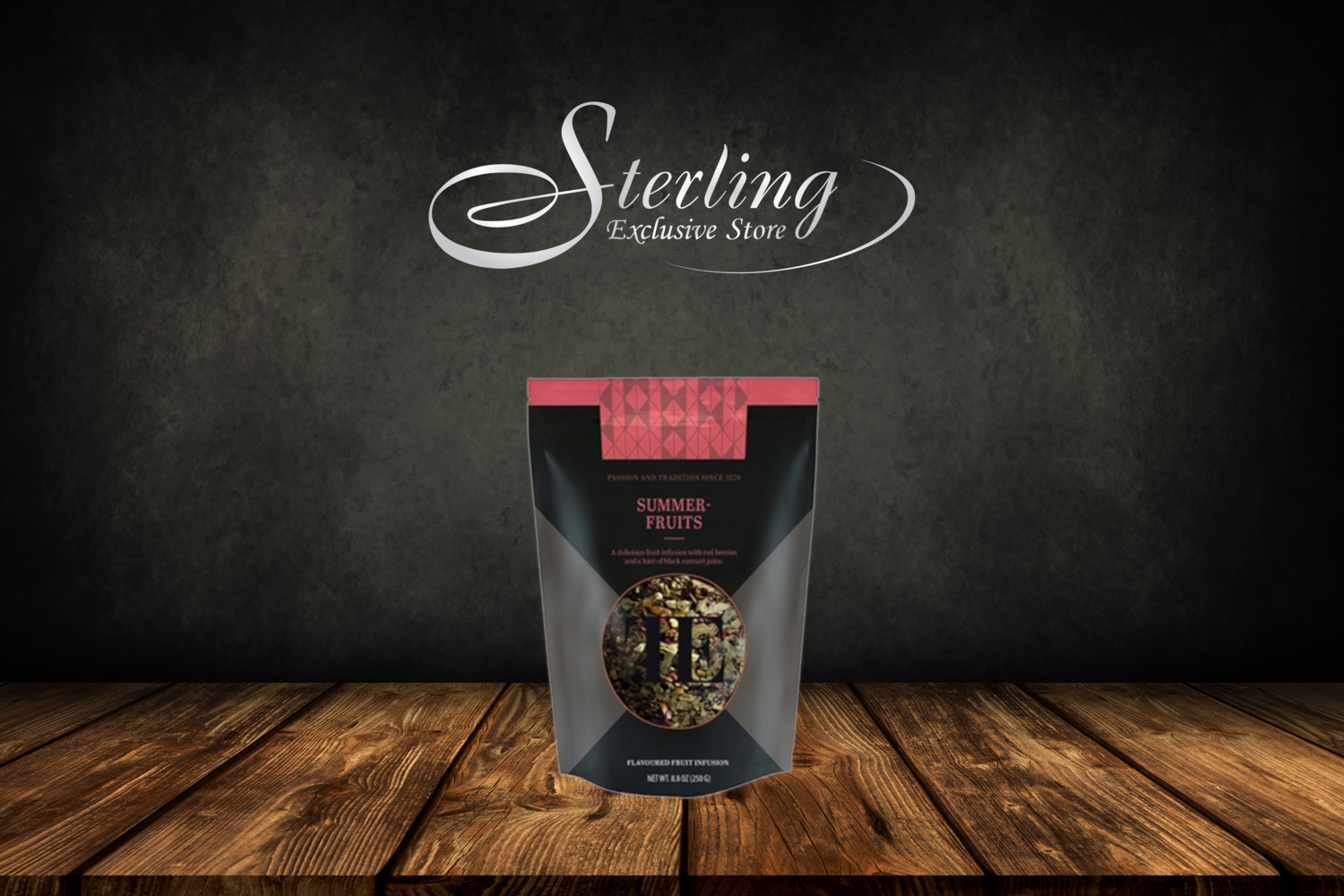 Teahouse Exclusives Luxury Loose Tea Summerfruits Sommerfrüchte loser Tee 250g Hibiskus Apfel Orangenschale Himbeere