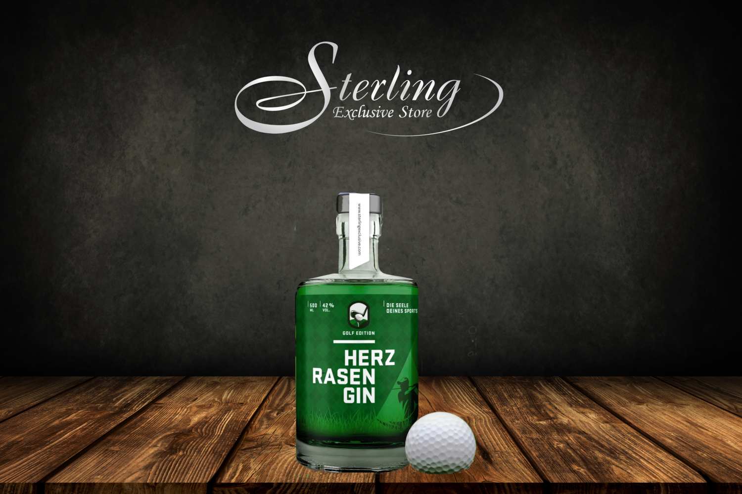 HERZRASEN Premium Dry Gin - GOLF EDITION -  42 %  500 ml