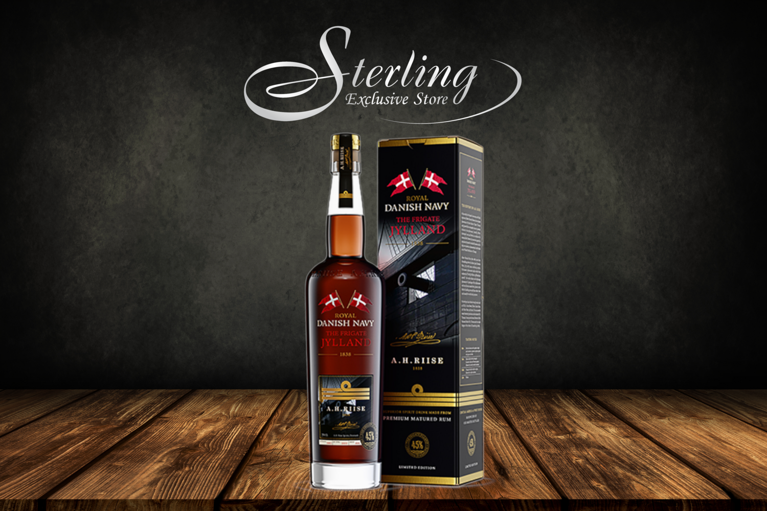 A.H. Riise Royal Danish Navy The Frigate Jylland 45% 700ml in Geschenkverpackung