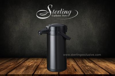 Bravilor Bonamat Airpot Furento Pumpkanne 2,2l mit Edelstahlinnenzylinder, schwarz metallic