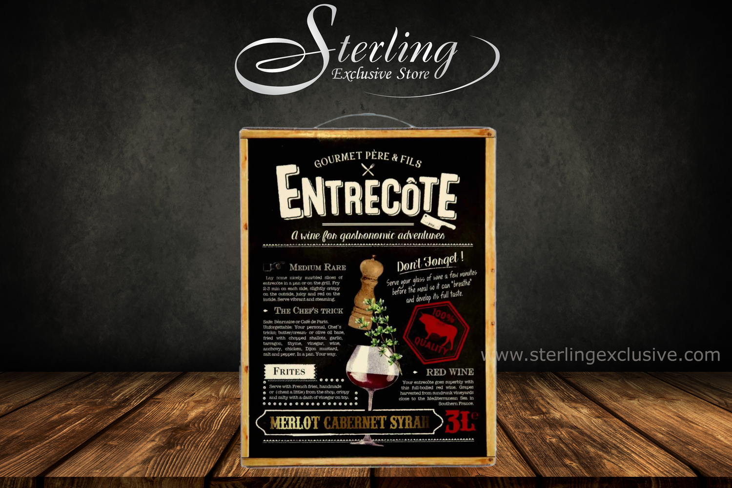 Entrecôte Merlot Cabernet 14% 3.000ml BiB 3 Liter (Bag in Box) Entrecote