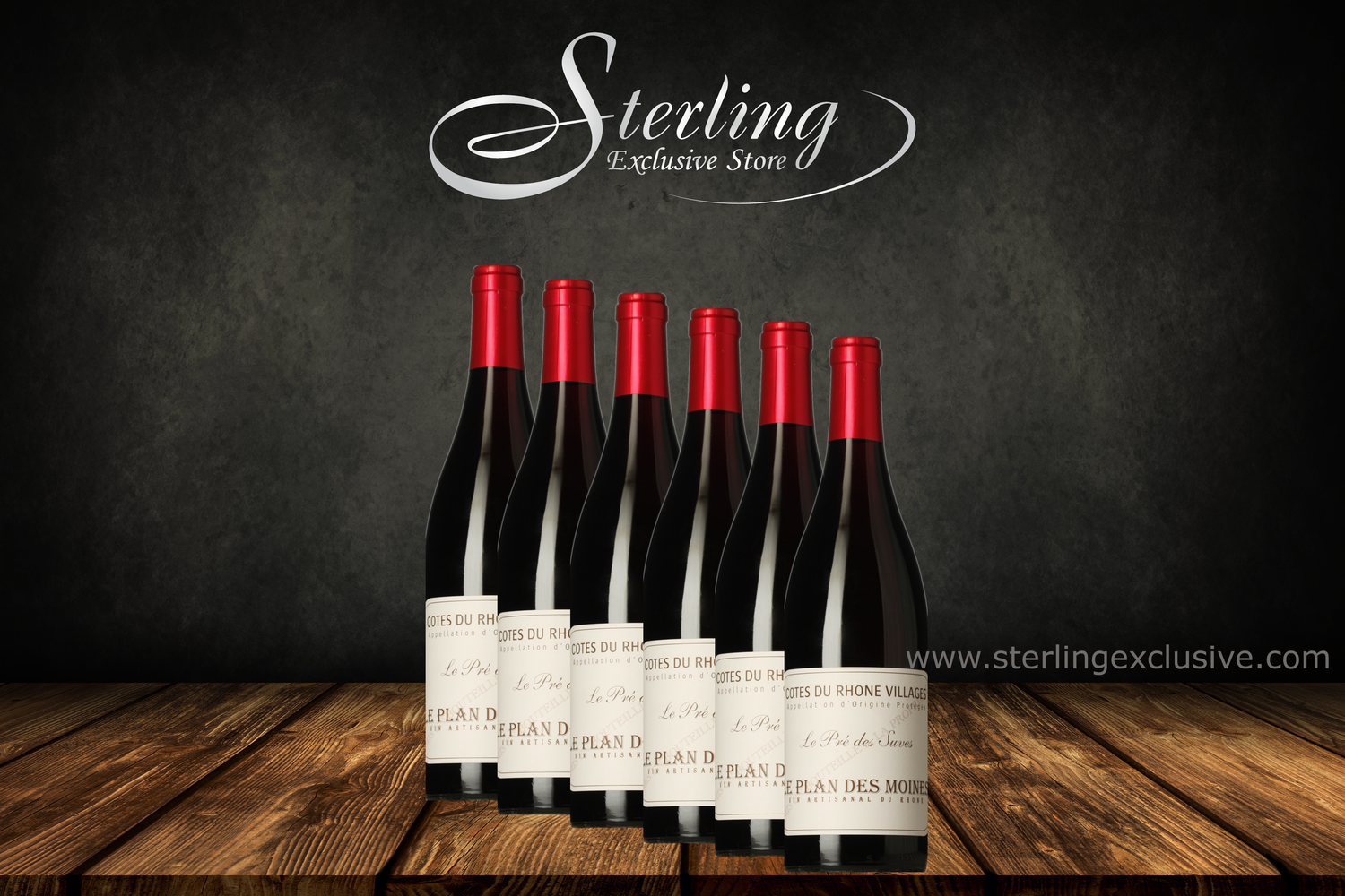 Le Pré Des Suves Cotes Du Rhone Villages AOP Organic Le Plan Des Moines 2021 6 x 750ml 14%