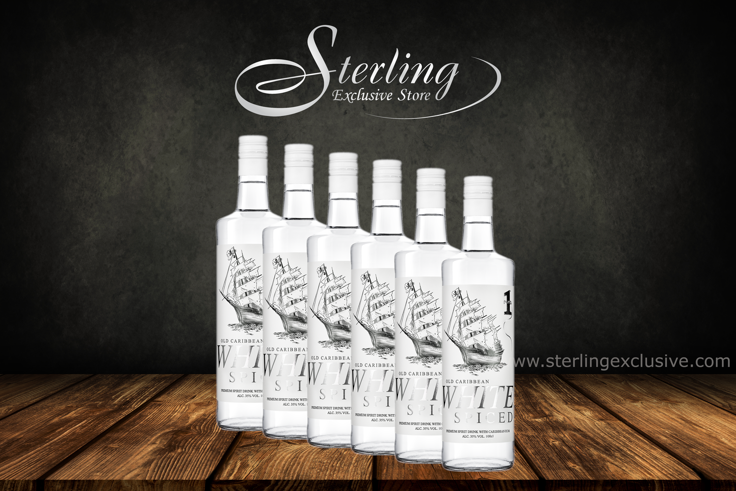 No.1 Old Caribbean Spiced White Rum  35 %  1.000 ml