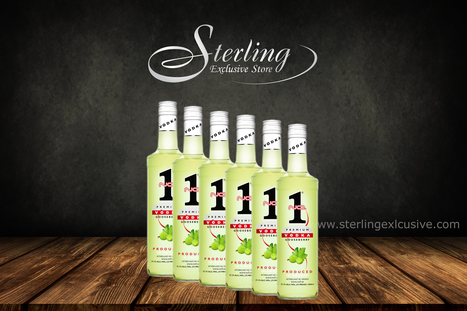 No.1 Vodka Goosberry 37,5% 6 x 1.000ml