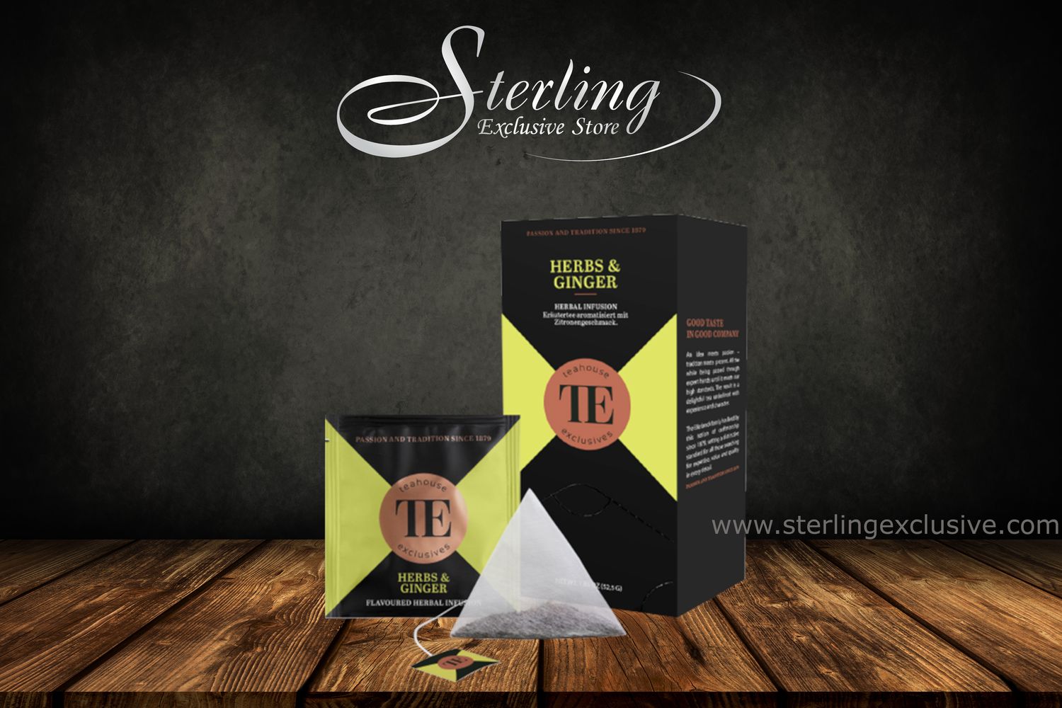 TE Gourmet Tea Bag Herbs &amp; Ginger 20x 2g