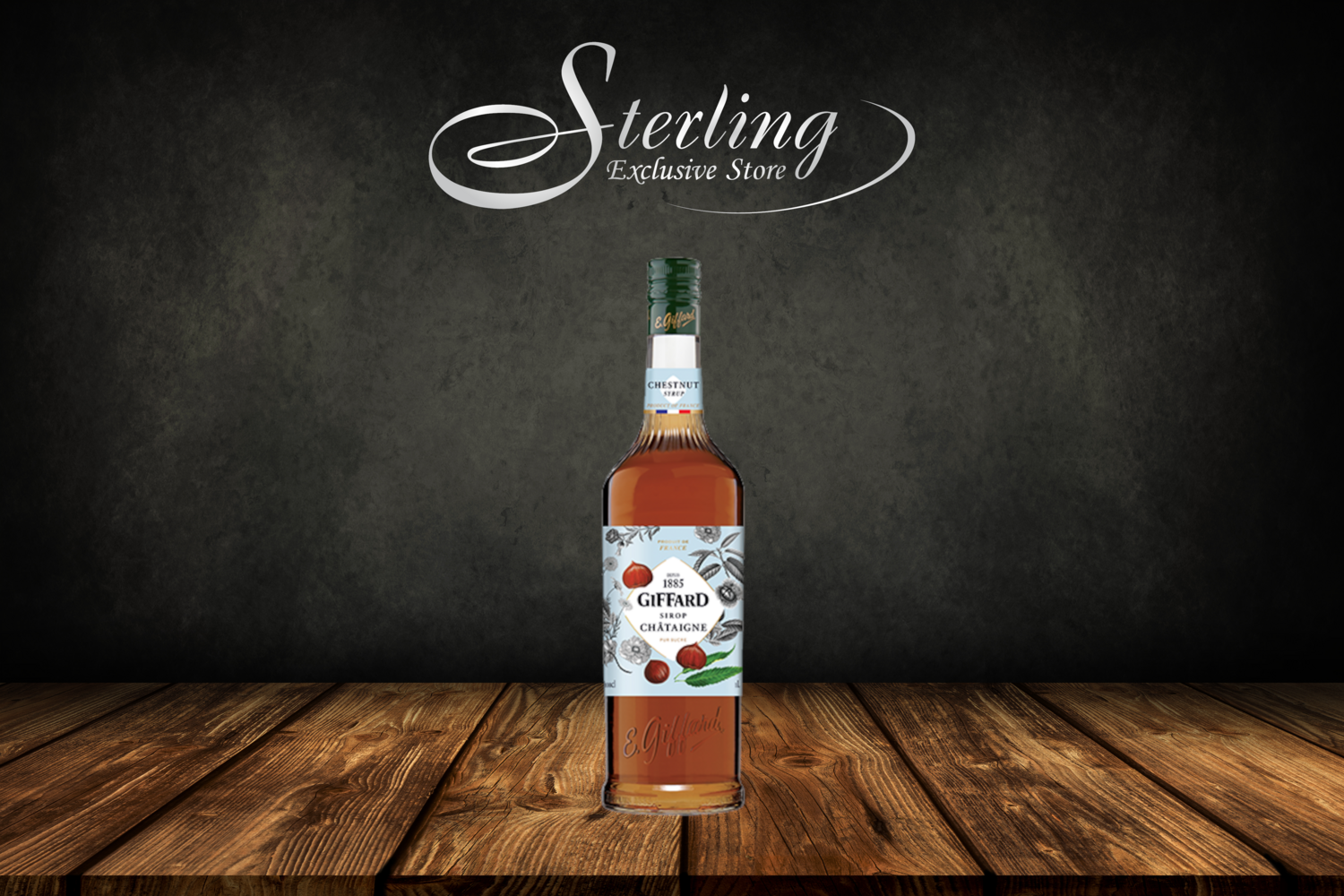 GIFFARD Kastanie Sirup, 1.000ml MHD 10/2025, aber deutlich länger haltbar!!! SONDERPREIS