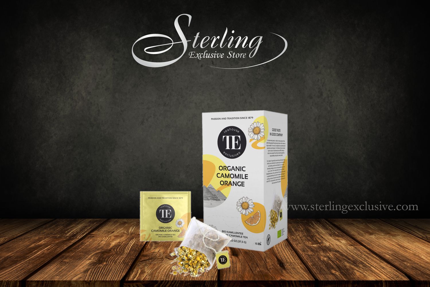 TE Organic Tea Bag Camomile Orange 15x2,5g