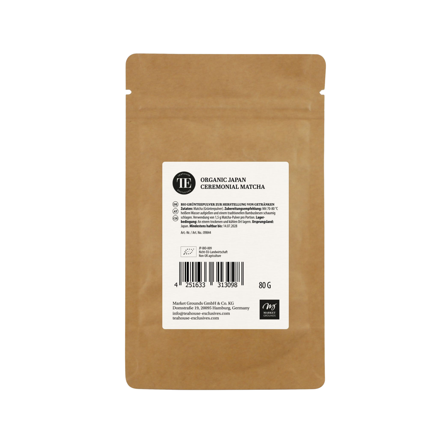 TE Organic Japan Ceremonial Matcha 80 g