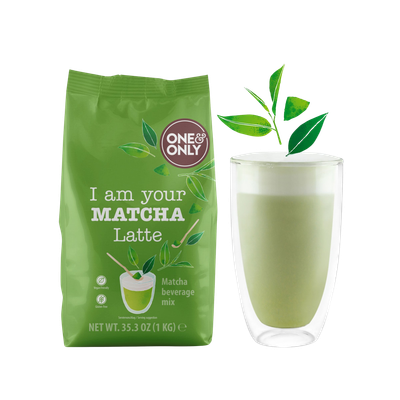 One&Only Matcha Latte Pulver – Grüner Tee Latte Mix One&Only Matcha Latte Pulver – Grüner Tee Latte Mix