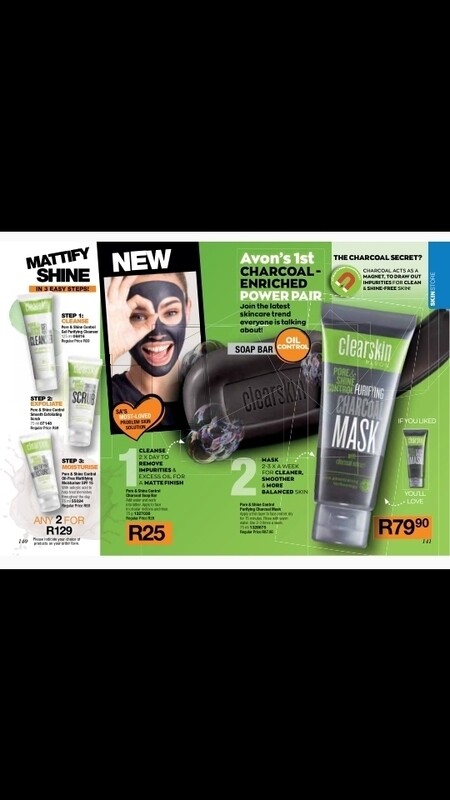 Avon charcoal face mask