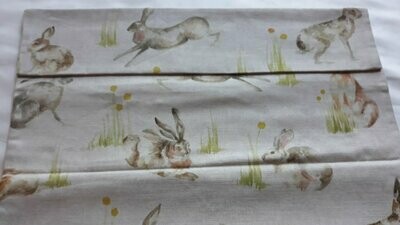 Rabbits and Hares Roman Blind