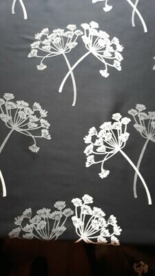 Embroidered White Floral Fabric Length