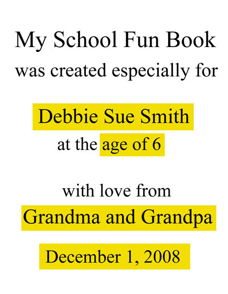 My School Fun Book