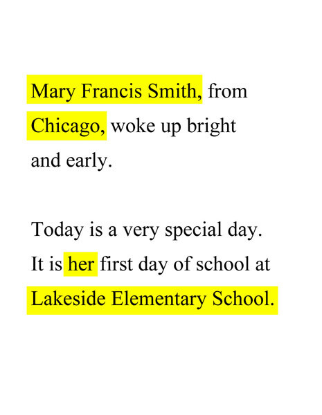 My First Day at School