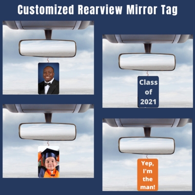 Rearview Mirror Photo Tags