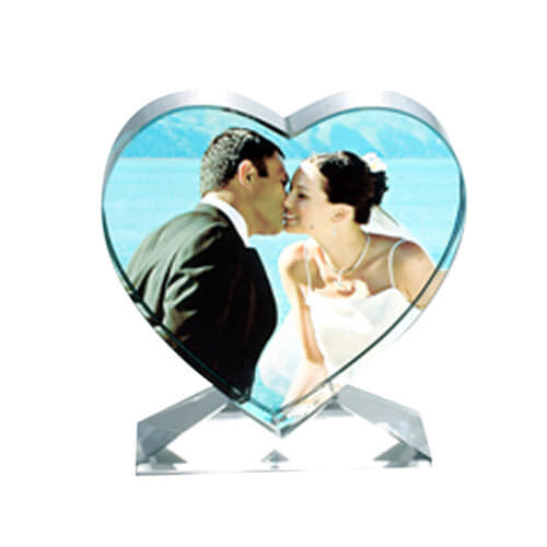 GLASS PHOTO HEART