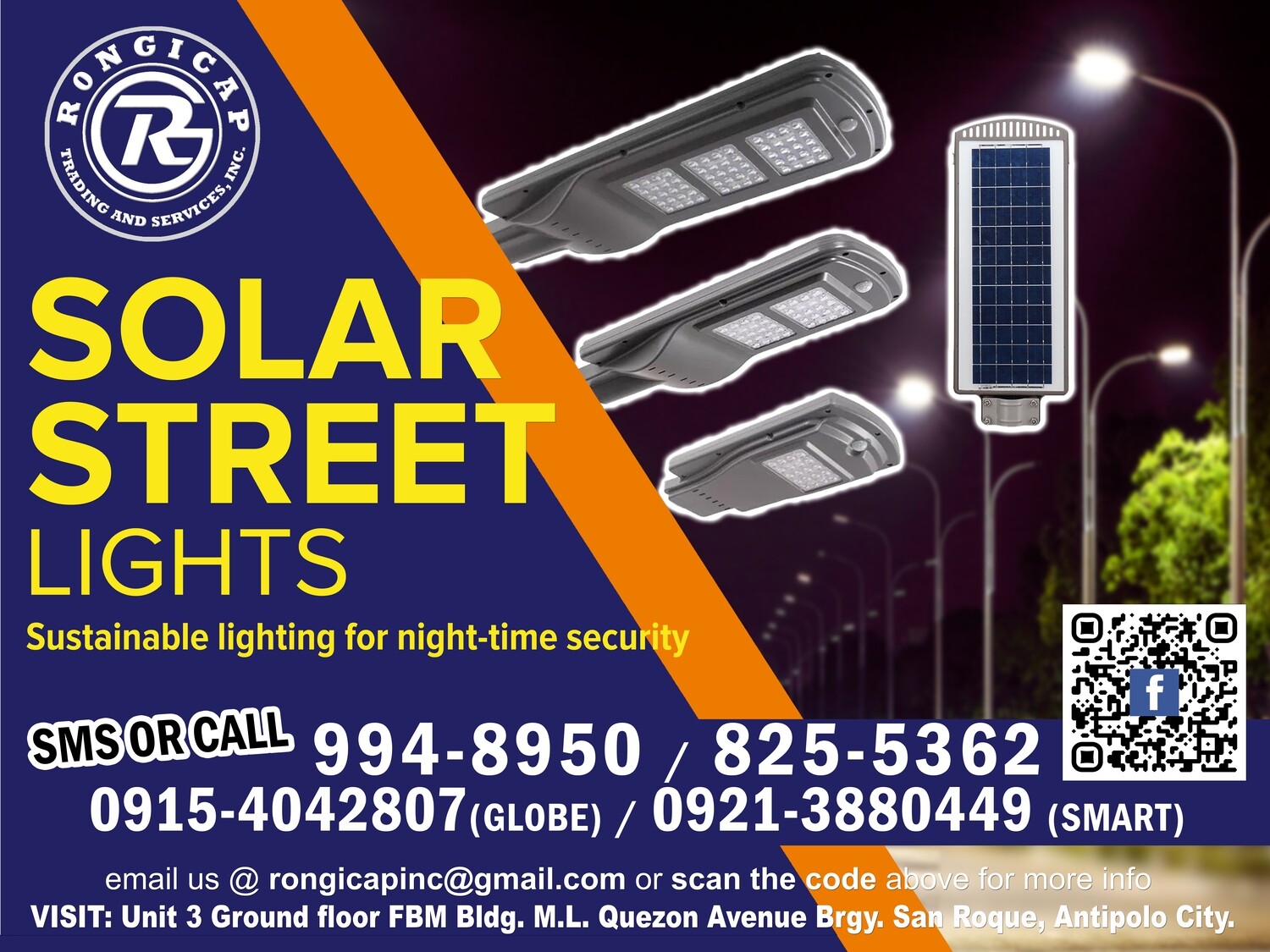 Rongicap Solar Street Lights Packages