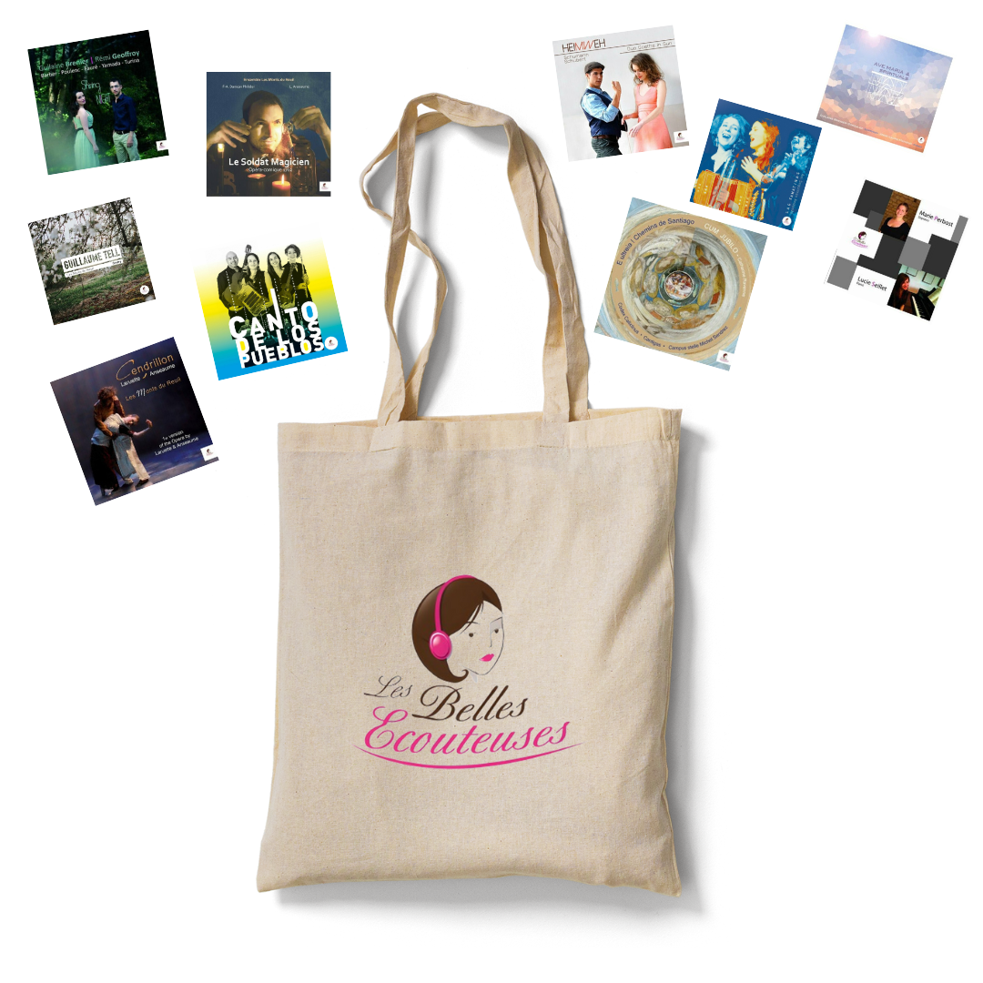 Lot de 10 CD musique et chant + 1 tote bag