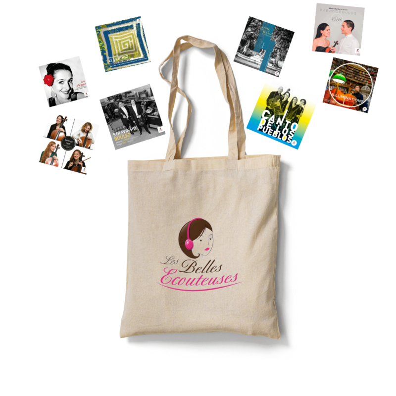 Lot de 8 CD musique + 1 tote bag