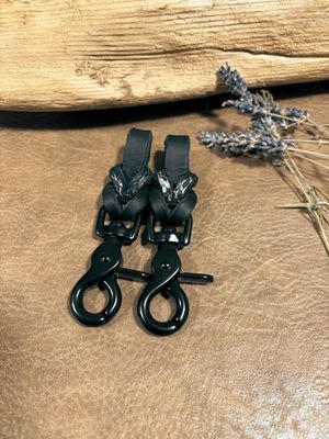 Steigbügelhalter mit Fischleder