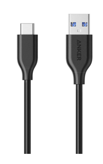 USB To Type C Cable 3 feet Black Anker