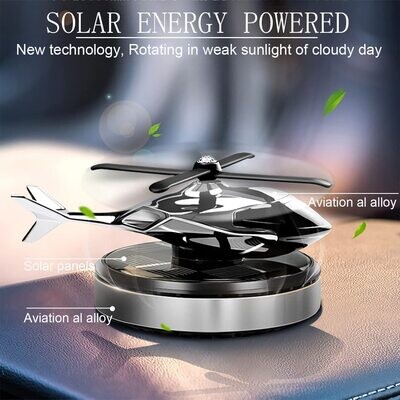 Car Aromatherapy Ornament Helicopter Solar Aromatherapy Diffuser,