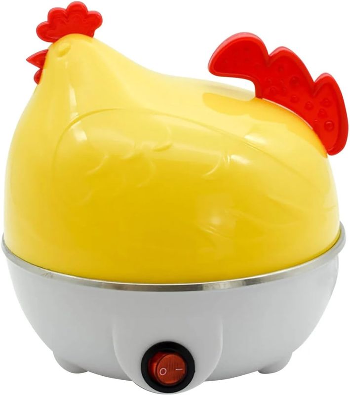 Electric Egg Boiler with Cute Chicken Design – Rapid Egg Cooker for Perfect Boiled Eggs